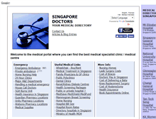 Tablet Screenshot of doctors.com.sg